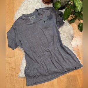 HURLEY v-neck shirt top grey size XL x-large